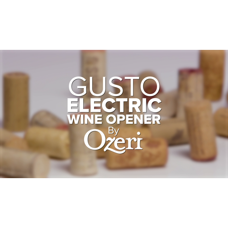 Ozeri Gusto 전자 와인 오프너, 블랙