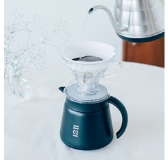 Hario V60 단열 금속 음료 서버, 800ml, 블랙