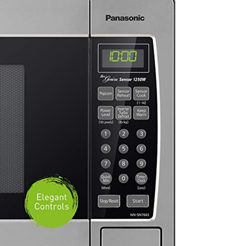 Panasonic 전자레인지 NN-SN766S, 1.6 입방피트, 1250W 및 27