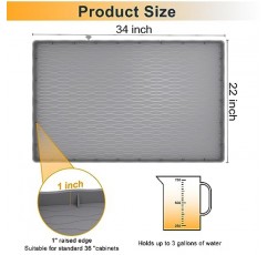 주방 방수용 MHHA 언더 싱크 매트, 34