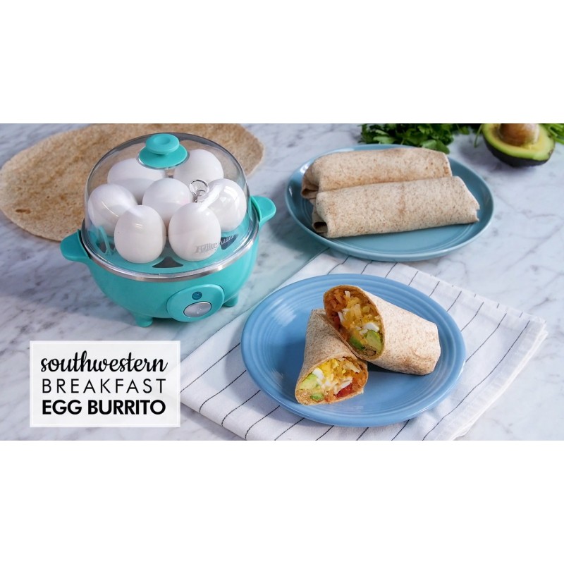 Elite Gourmet Easy Electric 계란 7개 용량 소프트, 미디엄, 하드 삶은 쿠커 포쳐, 스크램블, 자동 차단 및 버저가 있는 오믈렛 메이커, BPA 없음