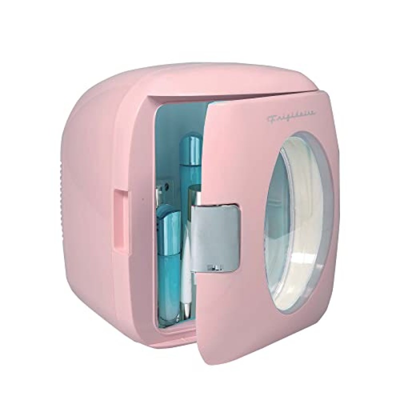 FRIGIDAIRE EFMIS462-PINK 12 가정, 사무실 또는 기숙사용 레트로 미니 휴대용 개인 냉장고/쿨러 가능, 핑크