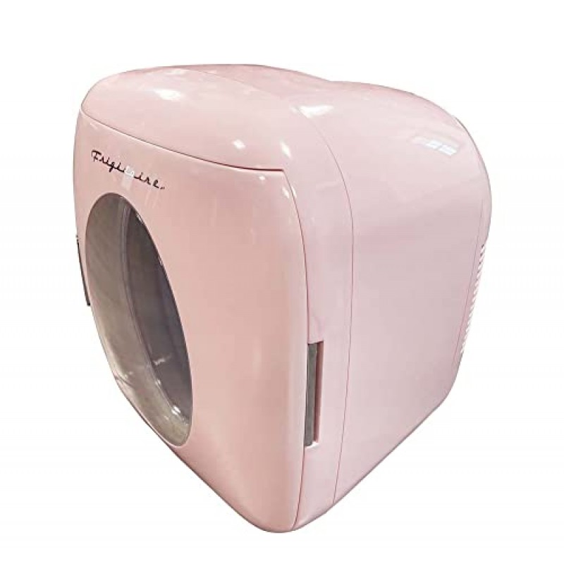 FRIGIDAIRE EFMIS462-PINK 12 가정, 사무실 또는 기숙사용 레트로 미니 휴대용 개인 냉장고/쿨러 가능, 핑크