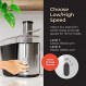 Mueller Juicer Ultra Power, Easy Clean Extractor Press 원심 분리형 주스 기계, 전체 과일 야채용 와이드 3" 피드 슈트, 물방울 방지, 대형, 은색