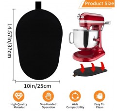 Kitchenaid 믹서용 Owowong 슬라이딩 매트, 5-8 Qt 보울 리프트 스탠드 믹서용 Mover 슬라이더 매트 패드, 회색 코드 정리기가 있는 Professional 600 스탠드 믹서와 호환되는 주방 기기 슬라이더 매트