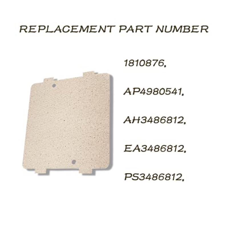 WB39X10034 262100100006 GE 전자레인지 수리 부품용 마이크로파 도파관 커버 운모 플레이트 시트 3-7/8 x 4-1/4 인치
