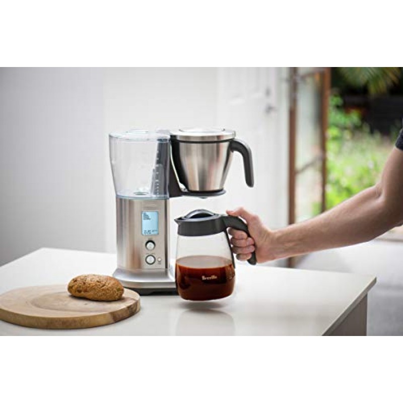 Breville Precision Brewer 유리 커피 메이커, 60온스, 브러시드 스테인레스 스틸, BDC400BSS