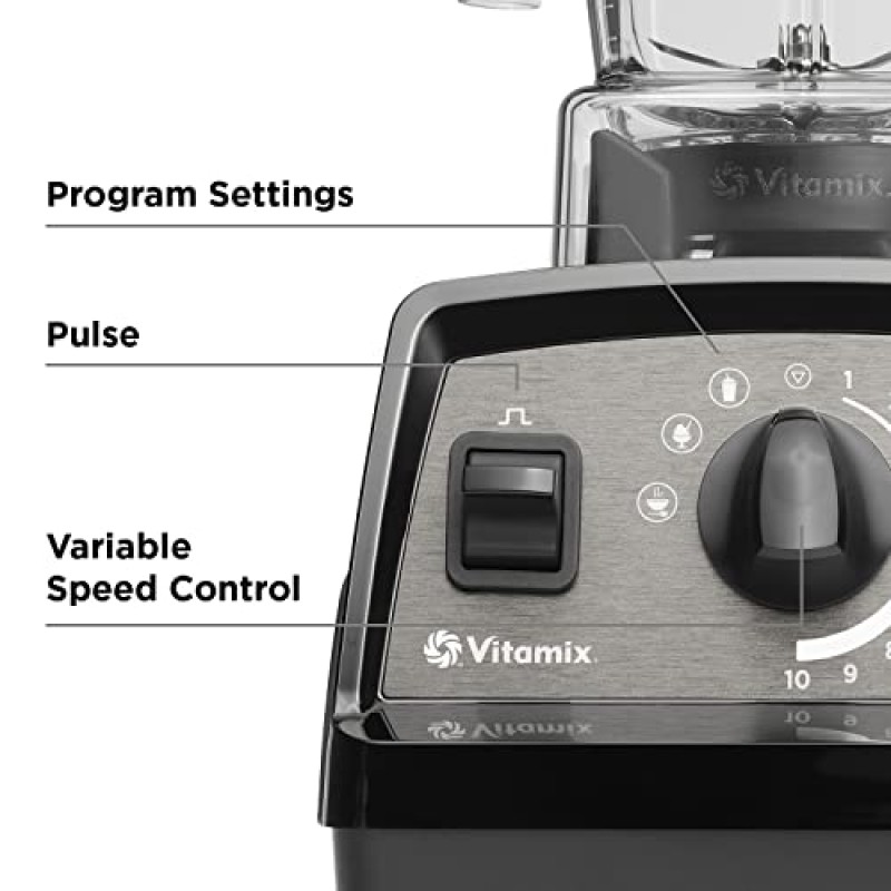 Vitamix Propel 시리즈 510 블렌더, 전문가 등급, 48온스 로우 프로파일 컨테이너, 블랙