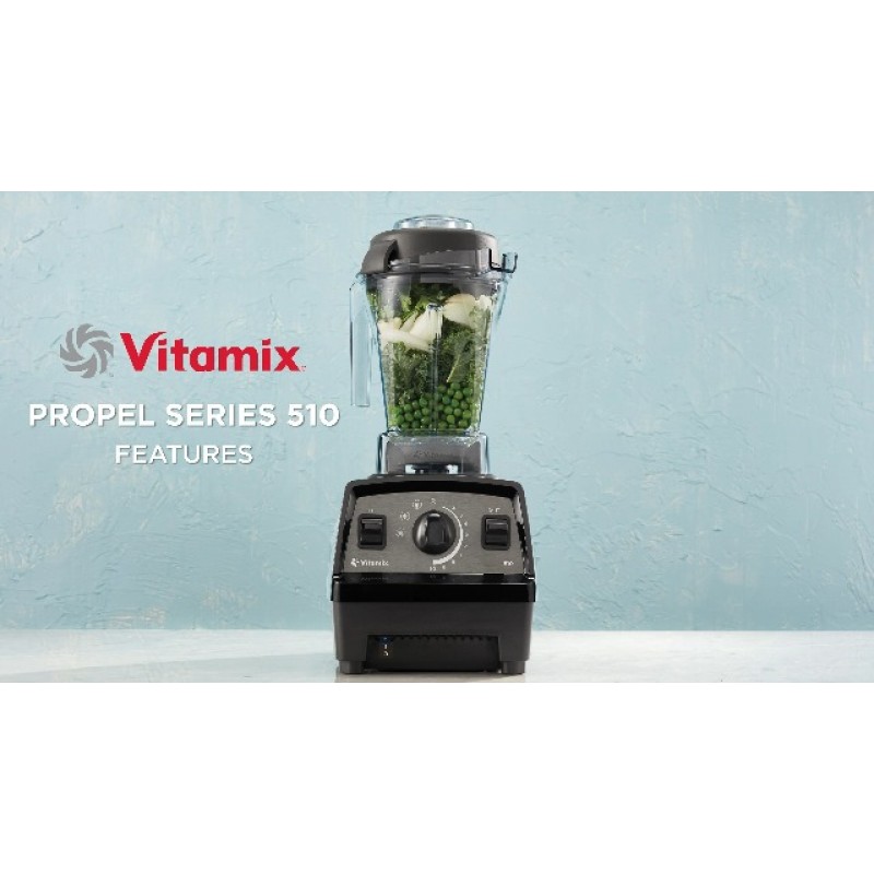 Vitamix Propel 시리즈 510 블렌더, 전문가 등급, 48온스 로우 프로파일 컨테이너, 블랙