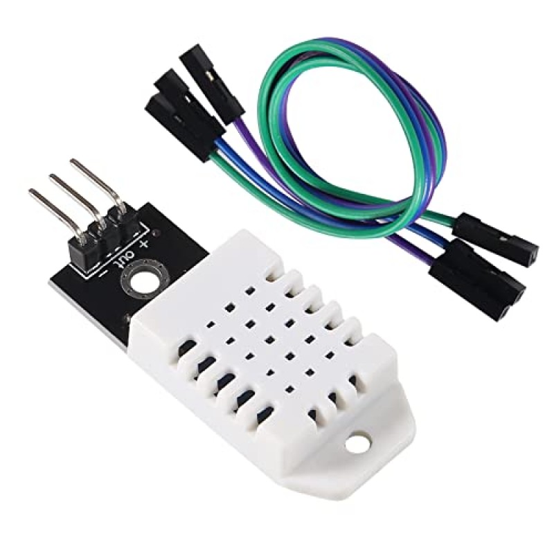 Diitao 6PCS DHT22/AM2302 디지털 온도 및 습도 센서 모듈 온도 습도 모니터 센서 Arduino 전자 연습 용 케이블로 SHT11 SHT15 3 핀 모듈 교체 DIY