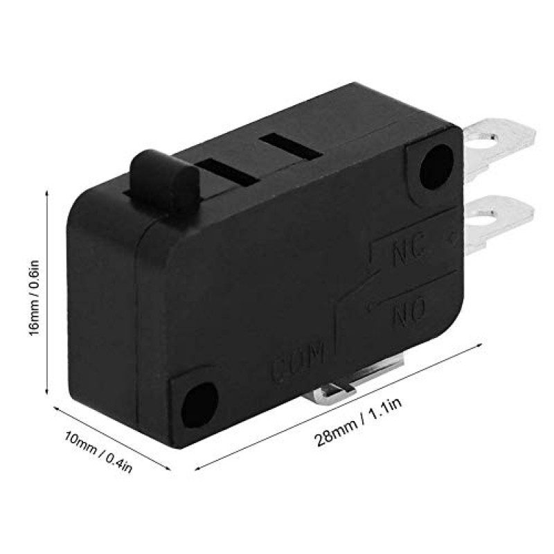 Yosooo 5E4 Times 도어 스위치 KW3AT-16 전자 레인지 도어 스위치 전자 레인지 도어 마이크로 스위치 평상시 닫힘 스위치 마이크로 도어 릴레이 스위치