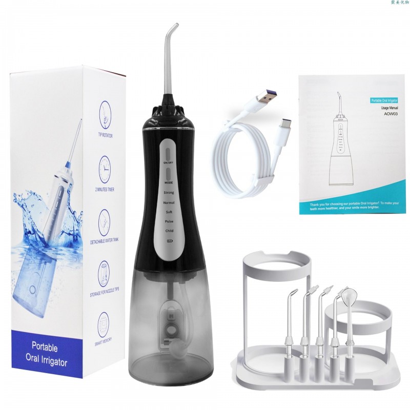 Jumeiyouwu 치아 청소기 휴대용 전기 방수 치아 청소기 물 flosser 대형 물 탱크 가정용 치아 린스