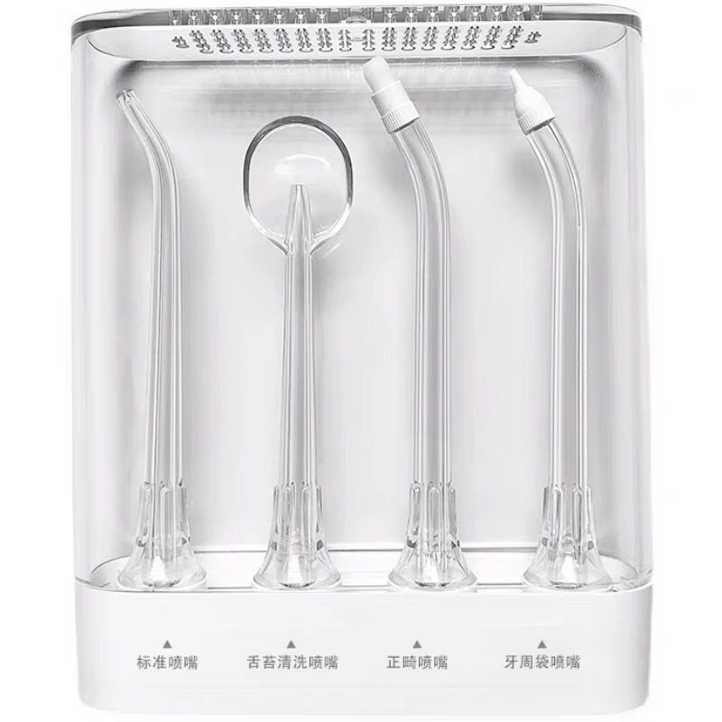 Xiaomi 치과 flosser 노즐 원래 Mijia 전기 물 flosser 노즐 표준 치열 교정 치주 가방 교체 헤드 액세서리