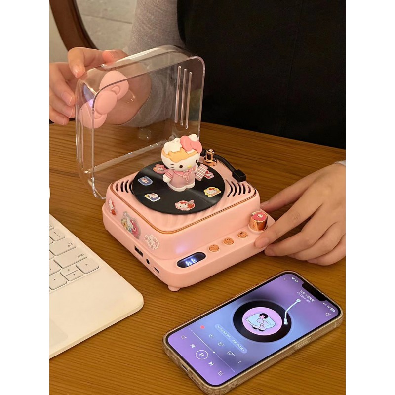 소년소녀의 절친을 위한 틈새와 하이엔드 감각으로 모든 생일 선물을 모아보세요, 창의적인 여자친구 레코드 플레이어, 쿠로미오디오