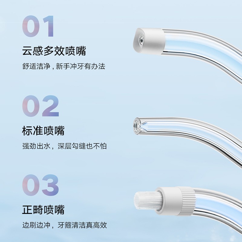 Xiaomi Mijia 전동 치아 Flosser F300 홈 휴대용 물 Flosser 구강 치아 청소 유물