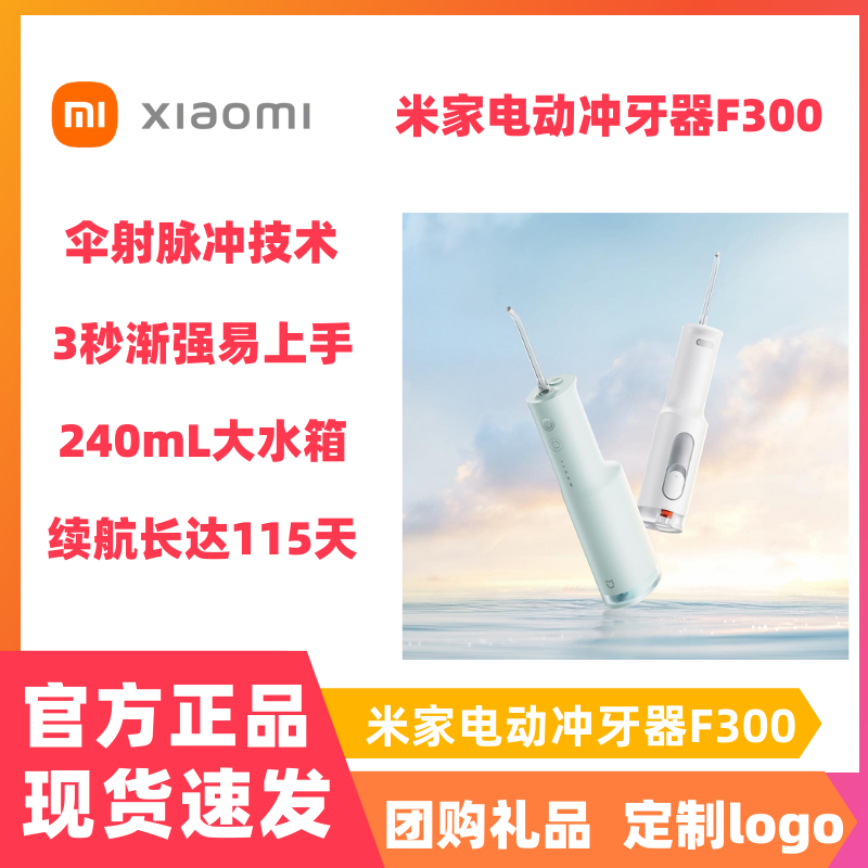 Xiaomi Mijia 전동 치아 Flosser F300 홈 휴대용 물 Flosser 구강 클리너 치아 클리너