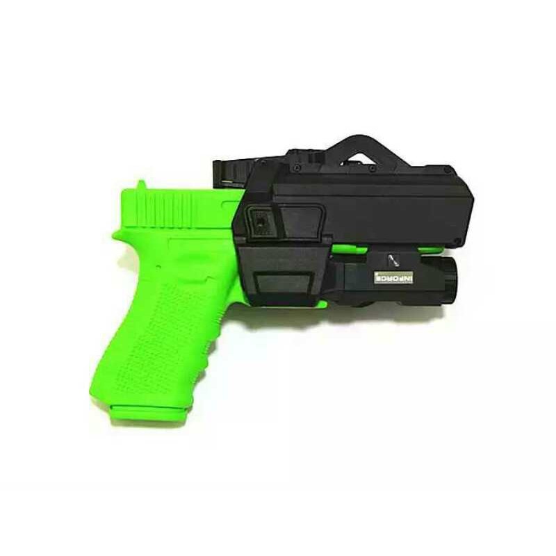 전술 조명이 포함된 GLOCK 범용 허리 홀스터 퀵 드로우 홀스터 G19 글록 G17 P1 퀵 드로우 플러스 손전등 P3