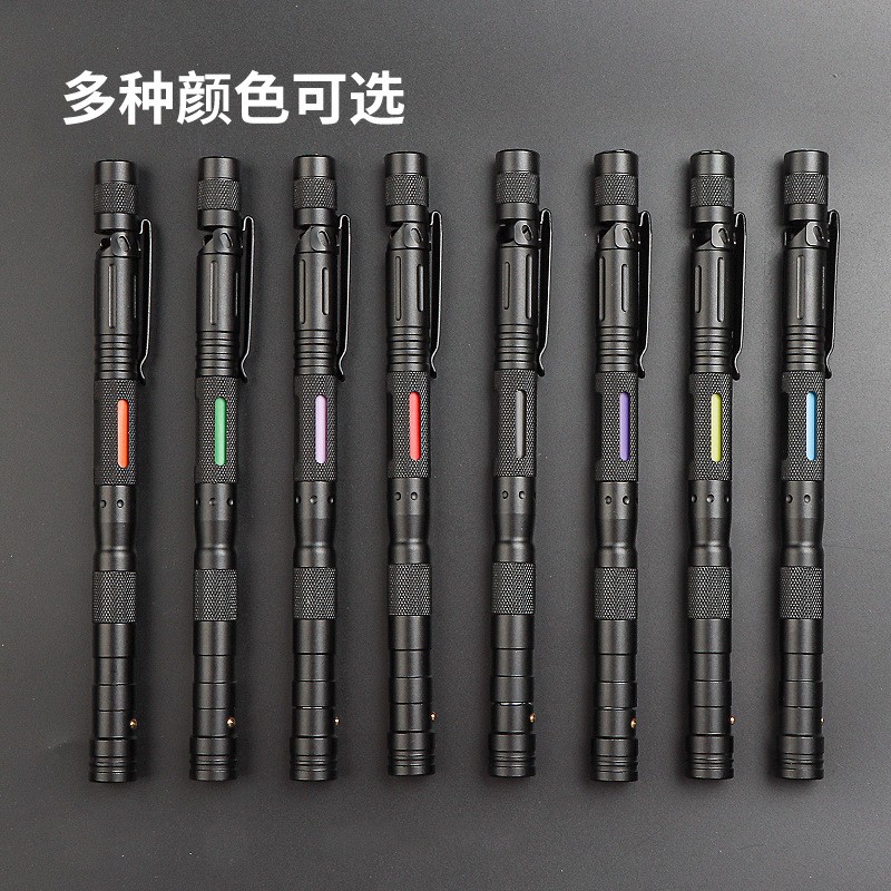 호신술과 생존을 위한 블랙 테크놀러지 펜, 멋진 늑대 방지 위장 다기능 알루미늄 합금 시그니처 펜, 문구 감압 7가지 기능이 하나로 통합되어 있습니다.