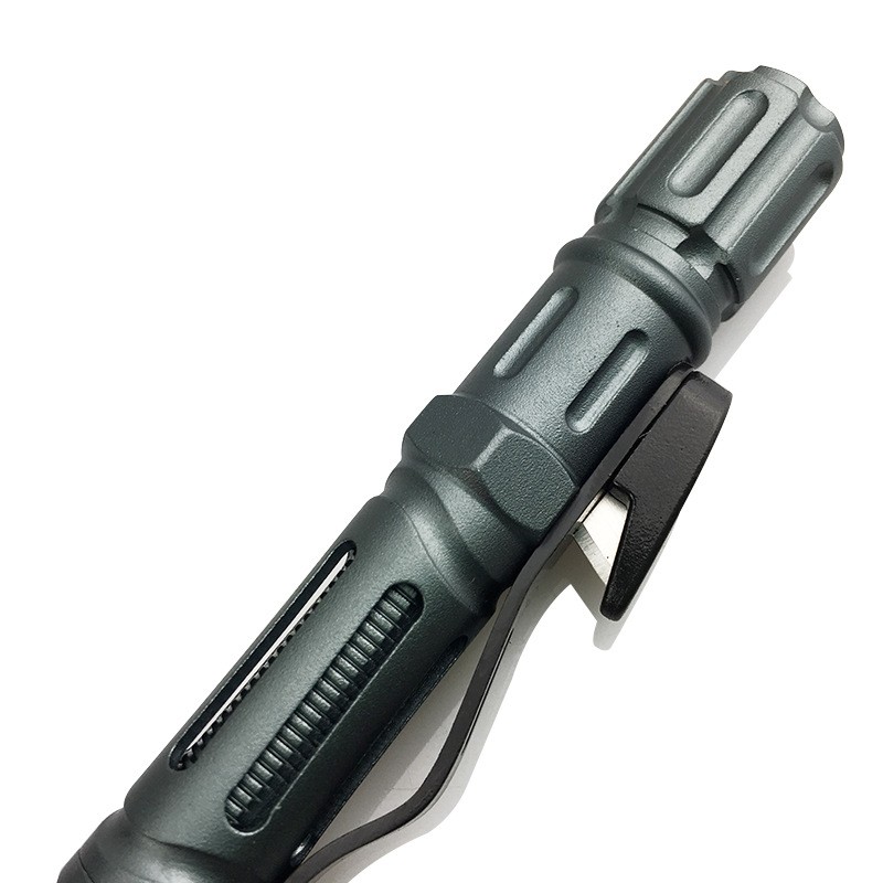 전술 펜, 자기 방어 칼, 다기능 검은 기술 야외 생존 티타늄 합금 법적 방어 펜, 깨진 창 펜