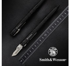 American Smith & Wesson 다기능 휴대용 EDC 전술 펜 야외 스테인레스 스틸 캠핑 방어 생존 접는 나이프