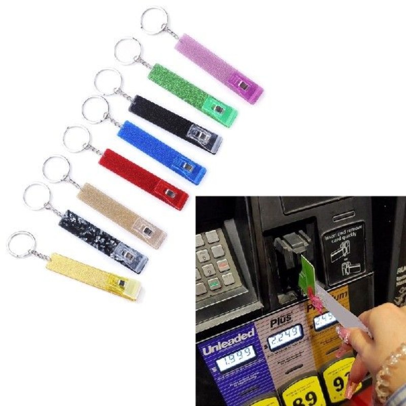 비접촉식 아크릴 은행 ATM 카드 그래버 키체인 크레딧
