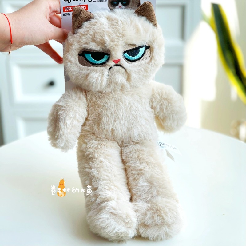 영국 심술 고양이 심술 고양이 냄새 나는 얼굴 고양이 애완 동물 고양이 개 봉제 인형 소리 장난감과 함께