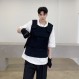 봄과 가을 틈새 다크 벨크로 기능성 바람 전술 다목적 조끼 남성 작업복 조끼 트렌디 자켓 헤어 스타일리스트
