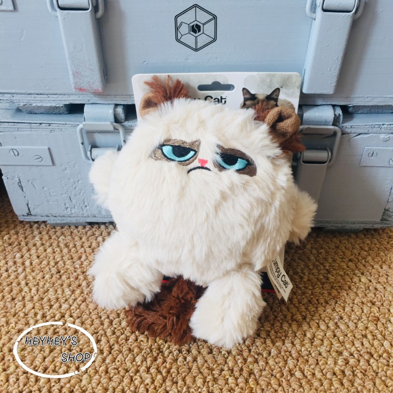 영국 GRUMPYCAT 심술 고양이 애완견 소리 장난감 봉제 동반자 장난감