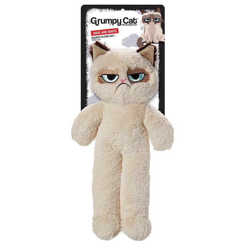 영국 GRUMPYCAT 심술 고양이 애완견 소리 장난감 봉제 동반자 장난감