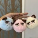 심술 고양이 키 체인 펜던트 플러시 장난감 크리 에이 티브 고양이 인형 배낭 펜던트 인형 화난 고양이 웃긴