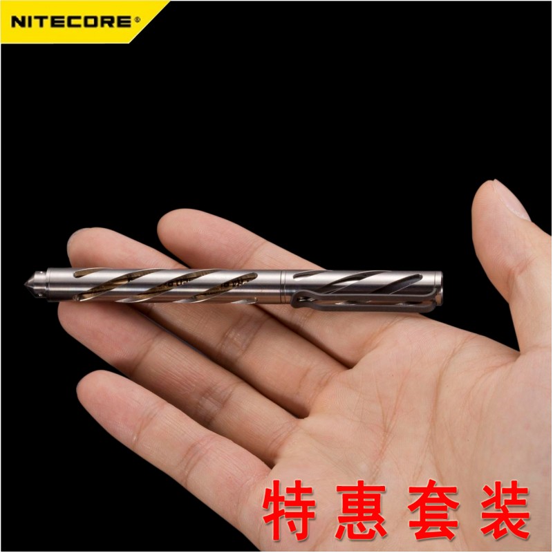 Nitecore 티타늄 방어 펜 NTP10 NTP20 NTP21 NTP30 EDC 자기 방어