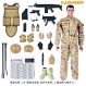 1/6 군인 장난감 인형 관절 이동식 군인 군인 특수 부대 모델 4D 총 모델 SEAL 팀