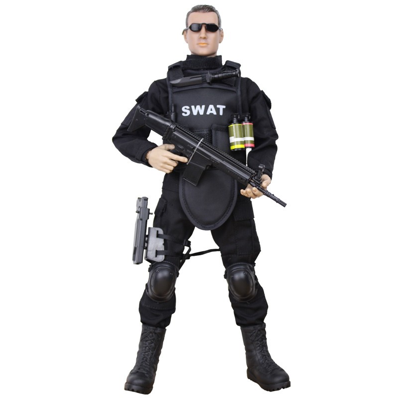 1/6 SWAT 군인 모델 이동식 씰 슈트 플라잉 타이거스 경찰 군사 장난감 소년