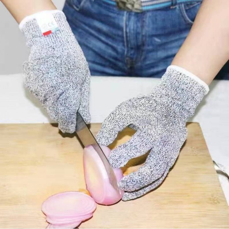 베임 방지 장갑, 5급 베임 방지, 내마모, 찌르기 방지 강철 와이어, 주방 야채 자르기, 게 잡기, 물고기 죽이기, 칼날 방지 베기, 노동 보호