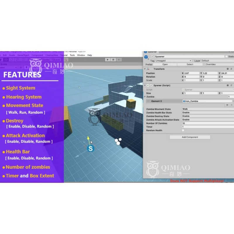 Unity 좀비 AI 시스템 1.0.0 좀비 게임 AI 행동 시스템 도구