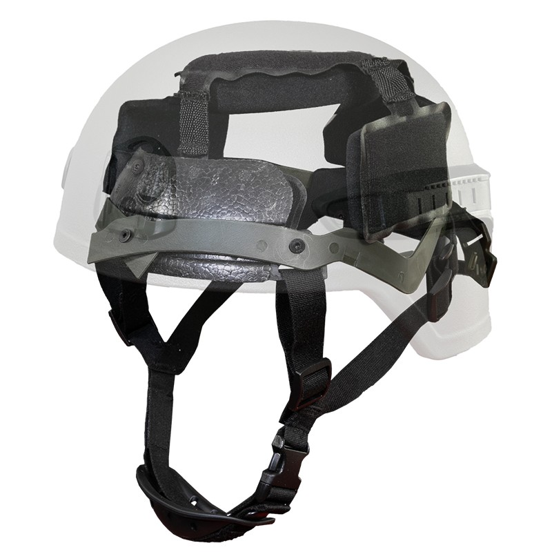 줄 지어 끈이있는 빠른 전술 헬멧 15 서스펜션 시스템 OPS 조정 가능한 수정 된 전술 헬멧면 액세서리