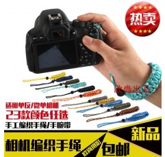 Canon/Fuji/Pentax/Sony 미러리스 카메라 손목 스트랩에 적합한 손으로 짠 캔버스 스트랩