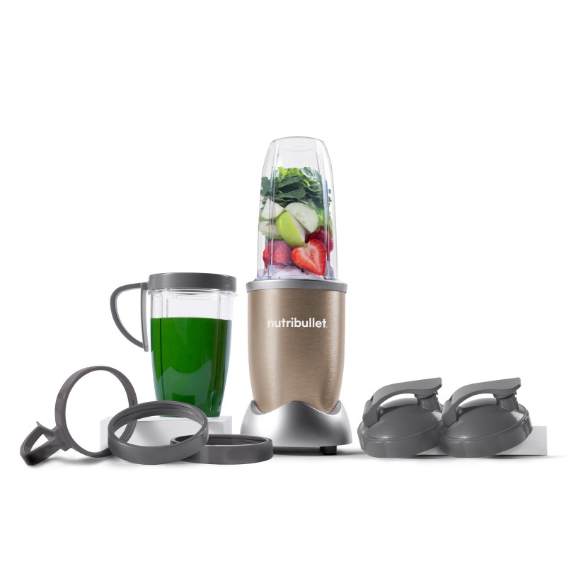 nutribullet Pro 900W 개인용 블렌더 - 13피스 고속 블렌더/믹서 시스템, 샴페인