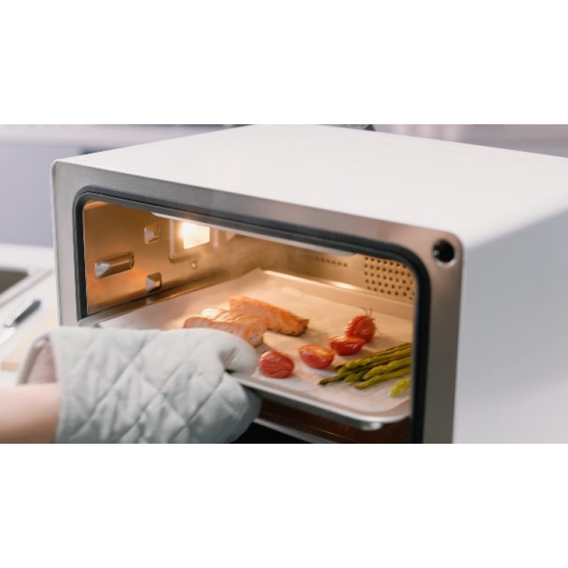 FOTILE ChefCubii 4-in-1 조리대 대류 스팀 콤비 오븐 에어 프라이어 탈수기, 온도 조절 기능, 40가지 사전 설정 메뉴 및 스팀 자체 청소, 1 CFT