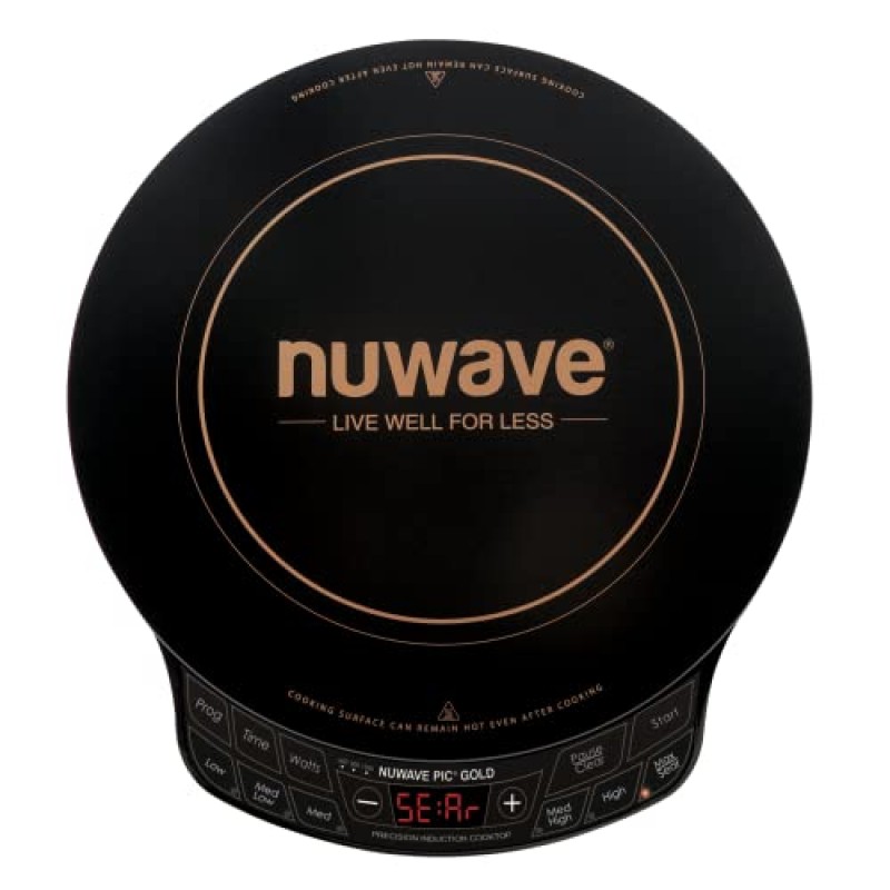 Nuwave 프로 셰프 인덕션 쿡탑 & 골드 프리시젼 인덕션 쿡탑, 12인치 내열 조리대