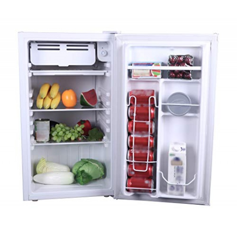 Frigidaire EFR376-MOONBM 레트로 바 냉장고 냉장고(사이드 병따개 포함), 3.2cu. 피트, 문빔