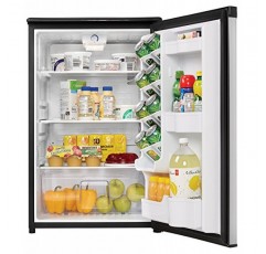 댄비 DAR044A4BSLDD-6 4.4 Cu.Ft. 미니 냉장고, 침실, 거실, 바, 기숙사, 주방용 스테인레스 스틸 모양의 컴팩트한 모든 냉장고