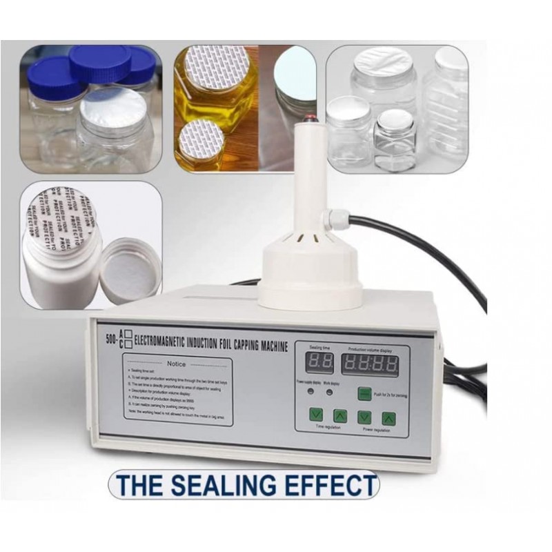 전자기 유도 알루미늄 호일 밀봉 기계, 플라스틱 병 뚜껑 유도 밀봉 기계, 식품 및 제약 병 입 밀봉 기계.