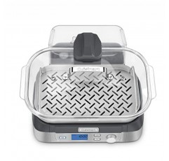 Cuisinart STM-1000 Cook Fresh 디지털 유리 스티머, 단일 사이즈, 스테인리스 스틸