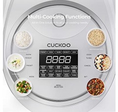 쿠쿠 CR-1020F | 생 쌀 10컵 마이컴 밥솥 | 16가지 메뉴 옵션: 백미, 현미 등, 붙지 않는 내솥, 한국 디자인 | 하얀색