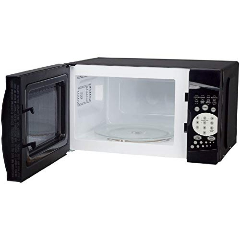 Magic Chef MCM770B 조리대 전자레인지, 컴팩트한 공간을 위한 소형 전자레인지, 700W, 0.7입방피트, 검정색