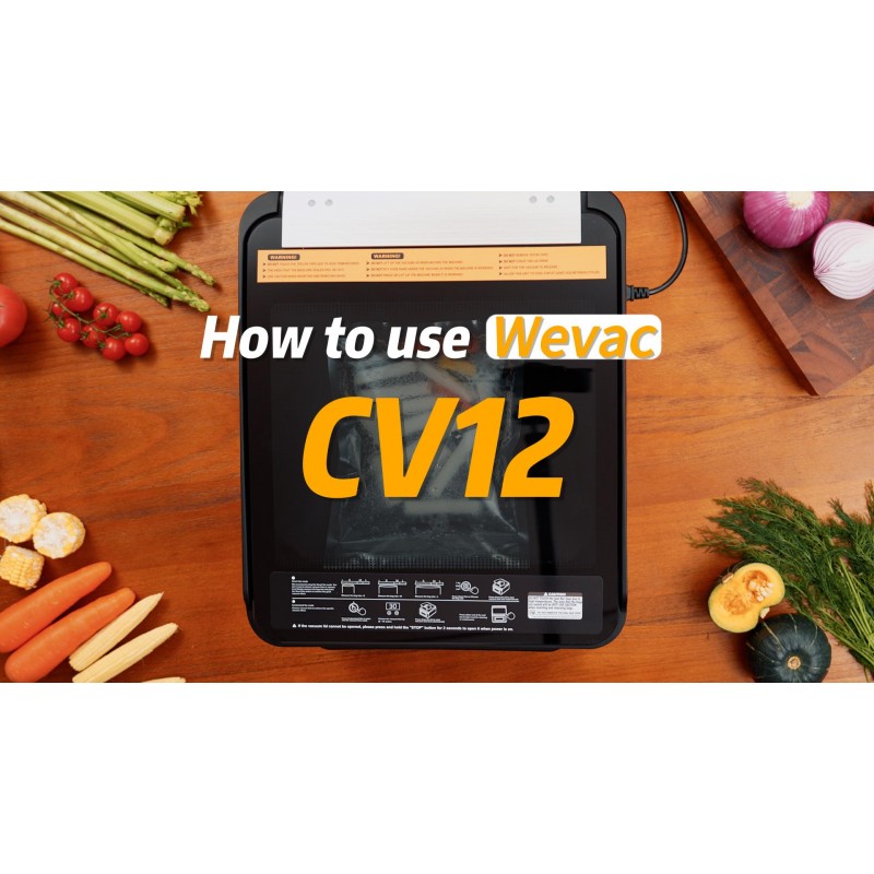 Wevac 12인치 챔버 진공 실러, CV12는 신선한 고기, 수프, 소스 및 양념장을 포함한 액체 또는 육즙이 많은 식품에 이상적입니다. 컴팩트한 디자인, 견고한 내구성, 전문적인 씰링 폭, 상업용 기계