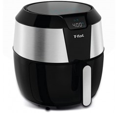 T-fal Easy Fry XXL 에어 프라이어 & 그릴 콤보, 원터치 스크린, 8가지 사전 설정 프로그램, 5.9쿼트, 블랙 & 스테인레스 스틸