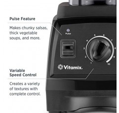 Vitamix, 블랙 7500 블렌더, 전문가 등급, 64온스 로우 프로파일 컨테이너