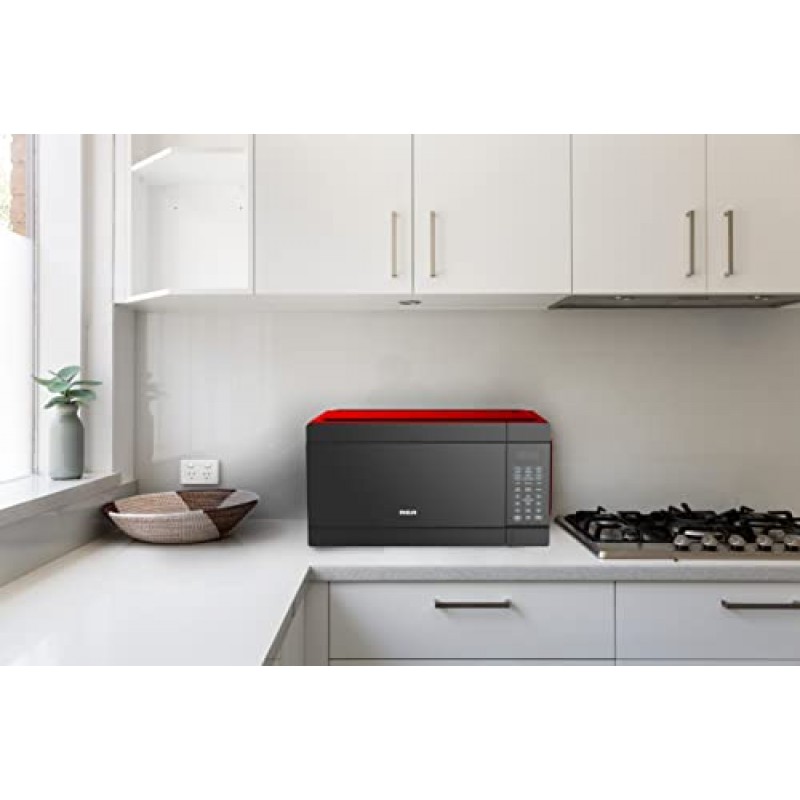 RCA RMW1132-RED 1.1 cu. ft. 1000W 전자레인지, 빨간색